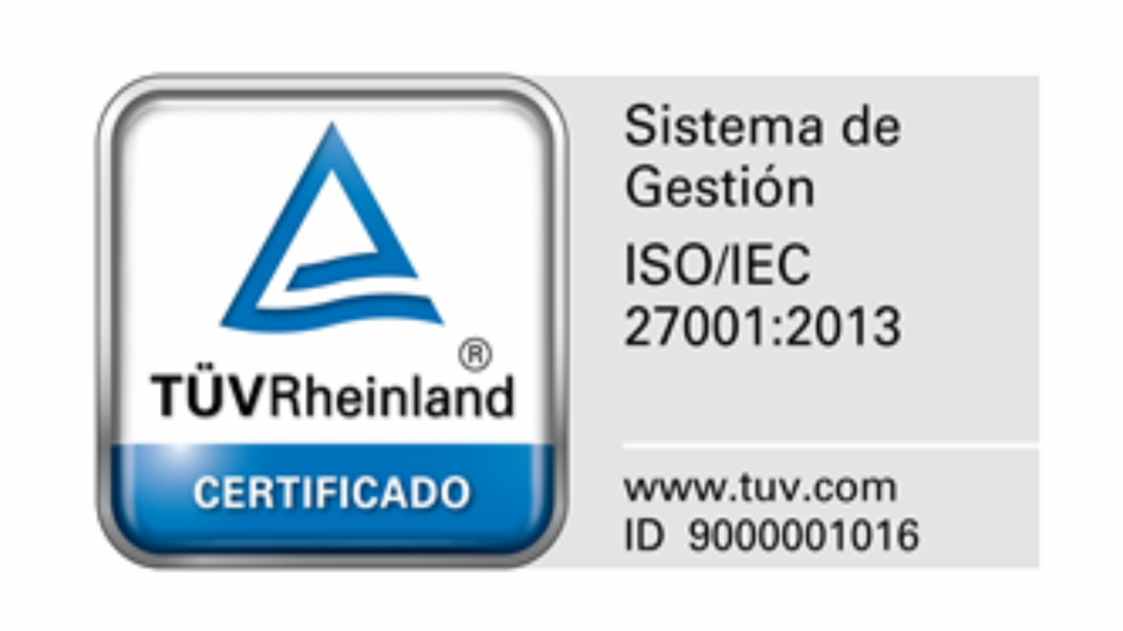 Logo de Sistema de Gestión ISO/IEC 27001:2013