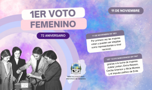 11 de noviembre: Primer voto femenino en Argentina