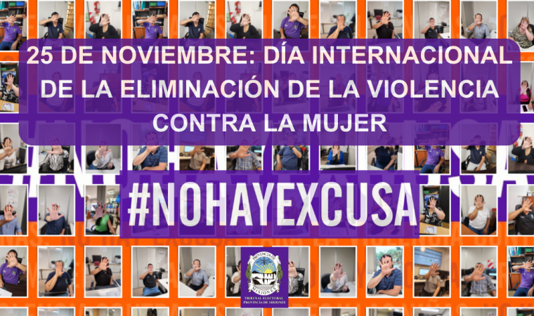 25 de noviembre Día Internacional de la Eliminación de la Violencia contra la Mujer